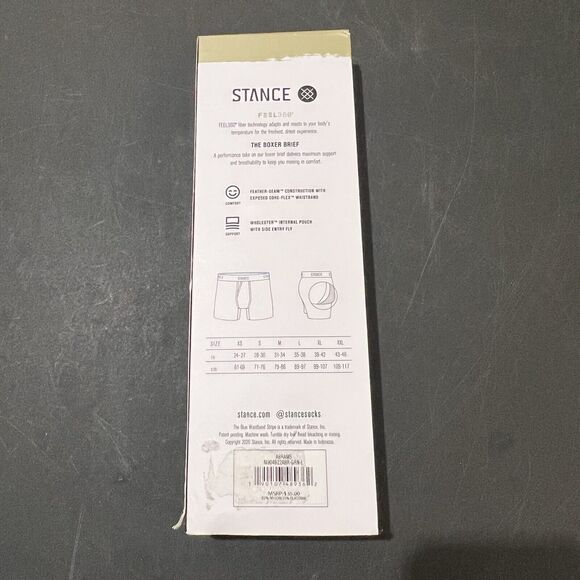 Stance FEEL 360 Boxers Mens Large Green Camo Athletic Boxer Max Support NIB - Picture 5 of 6